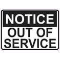 thumbnail image 1 of 5in x 3.5in Notice Out Of Service Magnet Signs Magnetic Business, 1 of 3