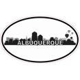 thumbnail image 1 of 5inx3in Oval Albuquerque Skyline Sticker Vinyl Luggage Decal Car, 1 of 1