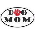 thumbnail image 1 of 5inx3in Oval Paw Print Dog Mom Sticker Animal Car Bumper Window Cup Decal, 1 of 1