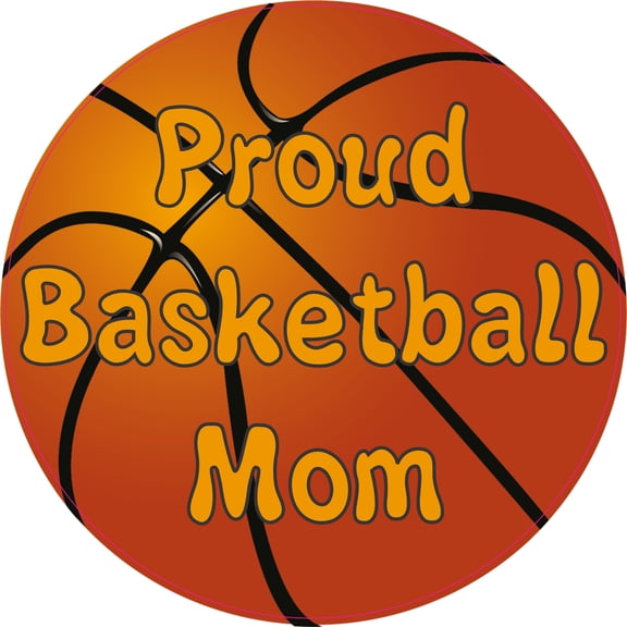 5inx5in Proud Basketball Mom Bumper Sticker Decal Car Window Stickers Vinyl Decals