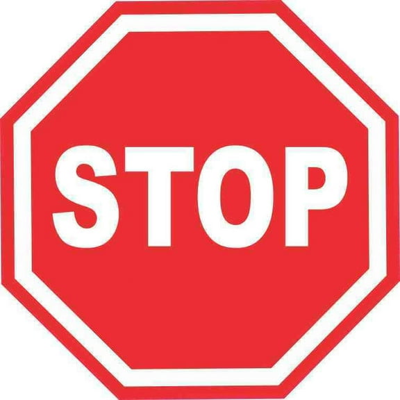 5inx5in Stop Sign Sticker Vinyl Road Signs Stickers Traffic Symbol Decals