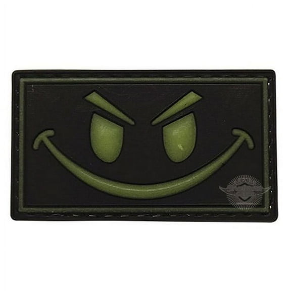 5ive Star Gear 6732000 Morale Patch Olive/Black Smile
