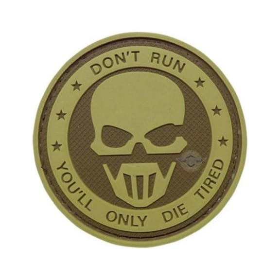 5ive Star Gear Don't Run Ghost PVC Morale Patch, 2.25" Vinyl Patch