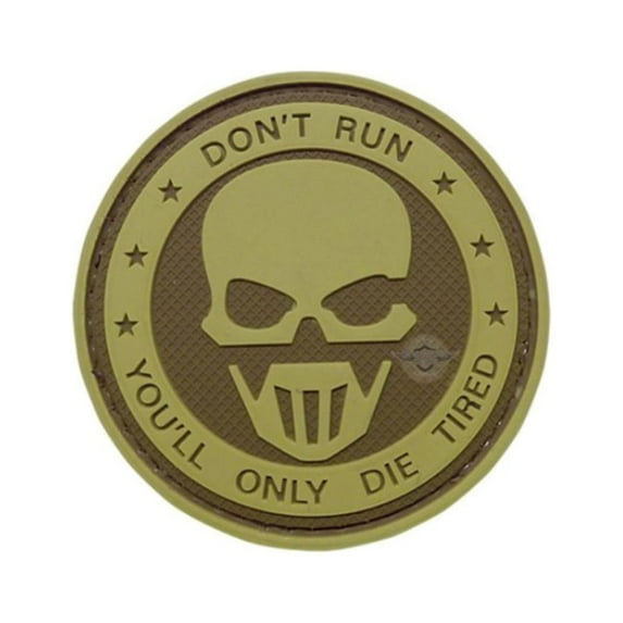 5ive Star Gear Don't Run Ghost PVC Morale Patch, 2.25" Vinyl Patch