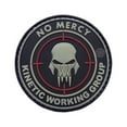 thumbnail image 1 of 5ive Star Gear No Mercy Skull PVC Morale Patch, 2.25" Vinyl Patch, 1 of 1