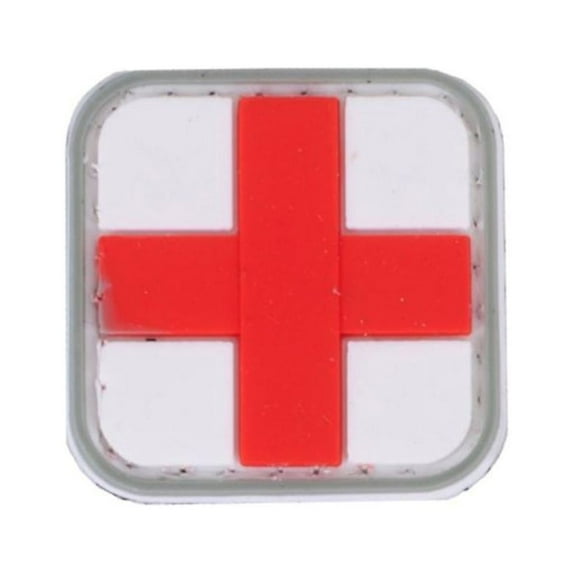 5ive Star Gear Red Cross PVC Morale Patch, 1" x 1" Vinyl Patch