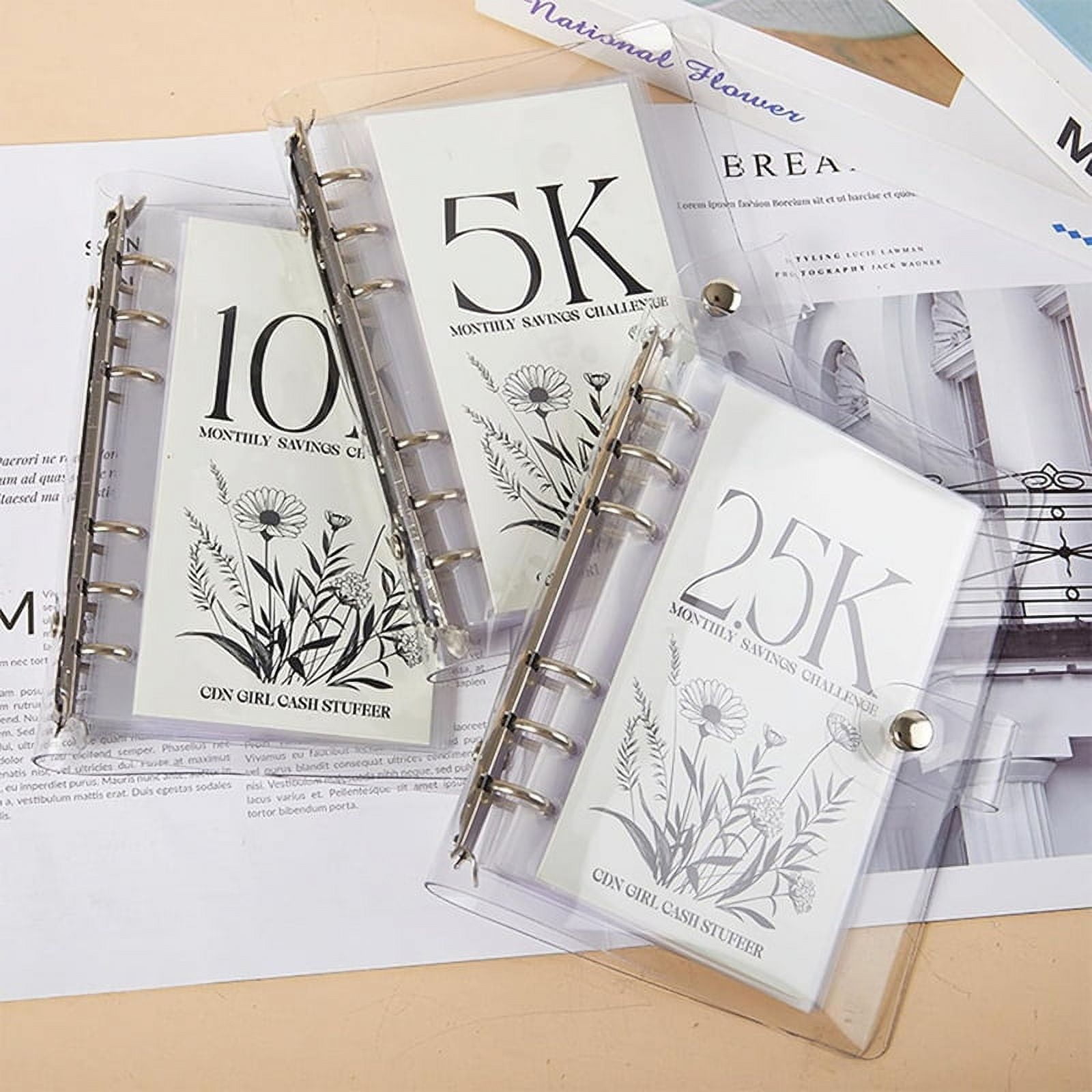 5k/10k/2.5k Savings Challenges Book 12 Month Money Saving Binder 12 Month Savings Challenges Easy and Fun Way to Save
