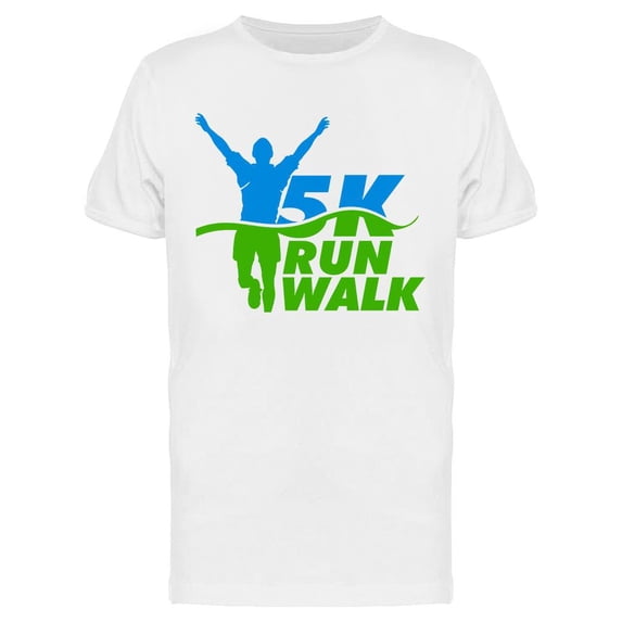 5k Run Walk T-Shirt Men -Image by Shutterstock, Male Large