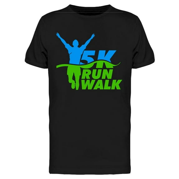 5k Run Walk T-Shirt Men -Image by Shutterstock, Male Medium