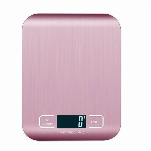 5kg 10kg Stainless Steel Electronic Scale for Kitchen Food Portable Baking USB Charging Kitchen Electronic Scale,USB charging-5KG-Pink