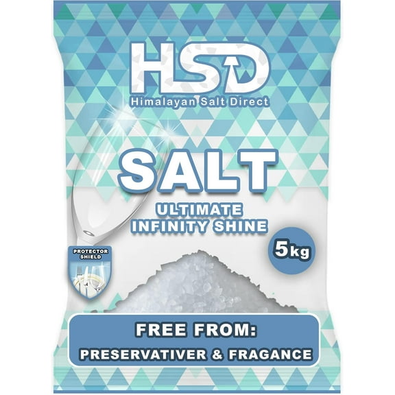 5kg / 11 LB dishwasher salt, dishwasher detergent salt with pre-soaking action, water softener salt (Pack Of 1)