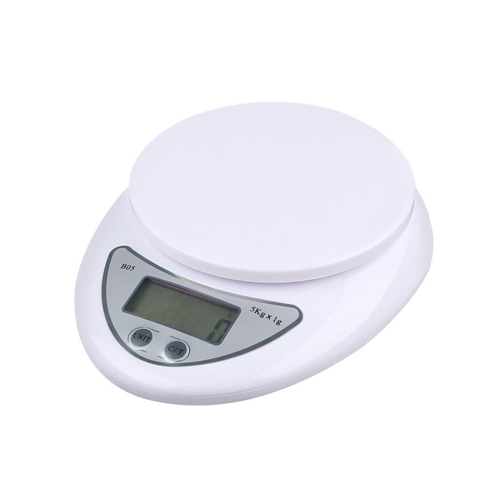 5kg Digital Kitchen Scales LCD Electronic Cooking Scale -20% Bowl off ...