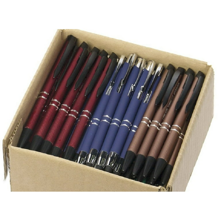 5lb Box of Assorted Misprint Ink Pens Bulk Ballpoint Pens Retractable Metal Lot Wholesale, Size: 5 lbs