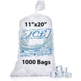 thumbnail image 1 of 5lb Metallocene Ice Bag - 11"x20" & (1000 Bags) 1.5Mil Printed Ice Bag - Heavy-Duty Plastic Ice Bags - Convenient Bulk Pack for Ice Storage and More, 1 of 7