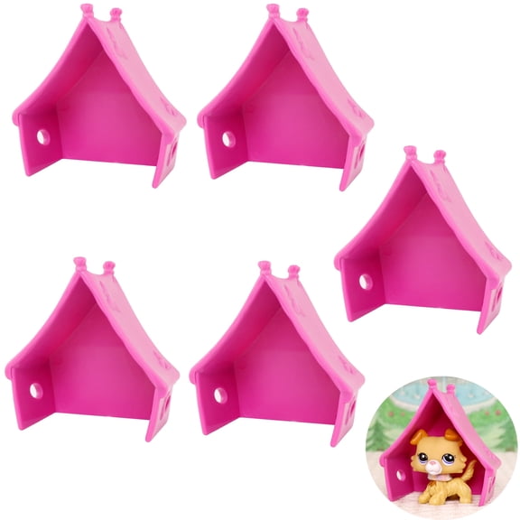 5lot Mini Pet House Accessories Sets fit for lps Cats Dogs Toy Figurines,Cat Dog Play House