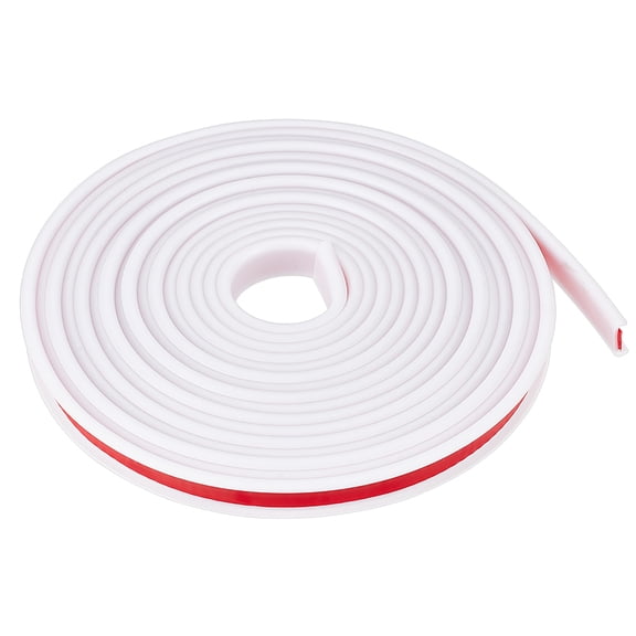 5m/16.4 Ft White U-Shape Edge Banding 0.5 Inch ID Self Adhesive Edge Protector 0.6 Inch Wide Flexible Furniture Edge Protector U-Shape Veneer Edging for Table Cabinet Shelf Repair