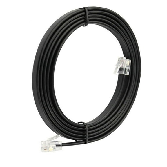 5m 6-Pin Extension Cable for YAESU FT Radios Convenient RJ Connector, Compatible with Multiple Models