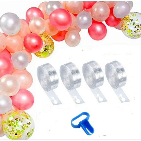 5m Balloon Chain Tape for Arch and Decor - Easy-to-Use Connect Strip for Wedding and Birthday Party Decorations TIKA