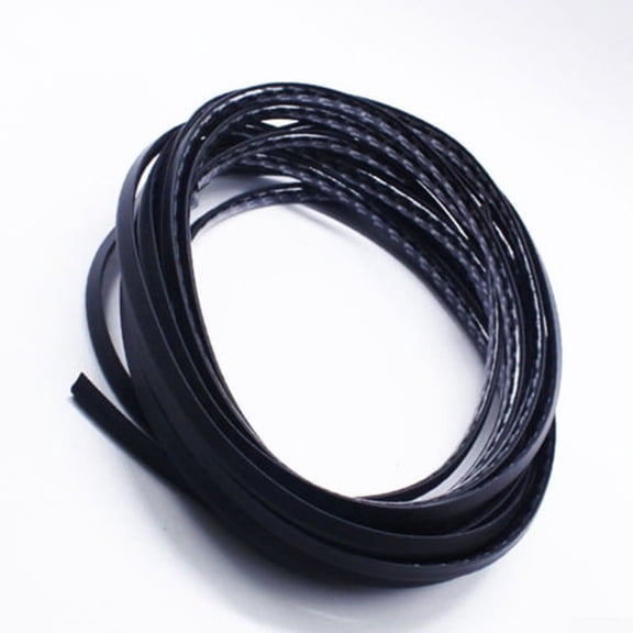 5m Car Door Edge Guard U-Shape Trim Molding Carbon Fiber Seal Strip Protector