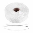 5m Car Insulation Tape Exhaust Heat Wrap with 4 Stainless Steel Cable