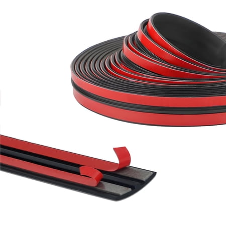 5m Car Weather Stripping T-Shape Cuttable Car Windshield Trim Sunroof Seal with Self Adhesive Waterproof Rubber Edge Trim for Cars Trucks SUVs