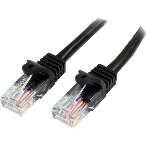 5m Cat5e Patch Cable with Snagless RJ45 Connectors - Black - 5 m Patch Cord