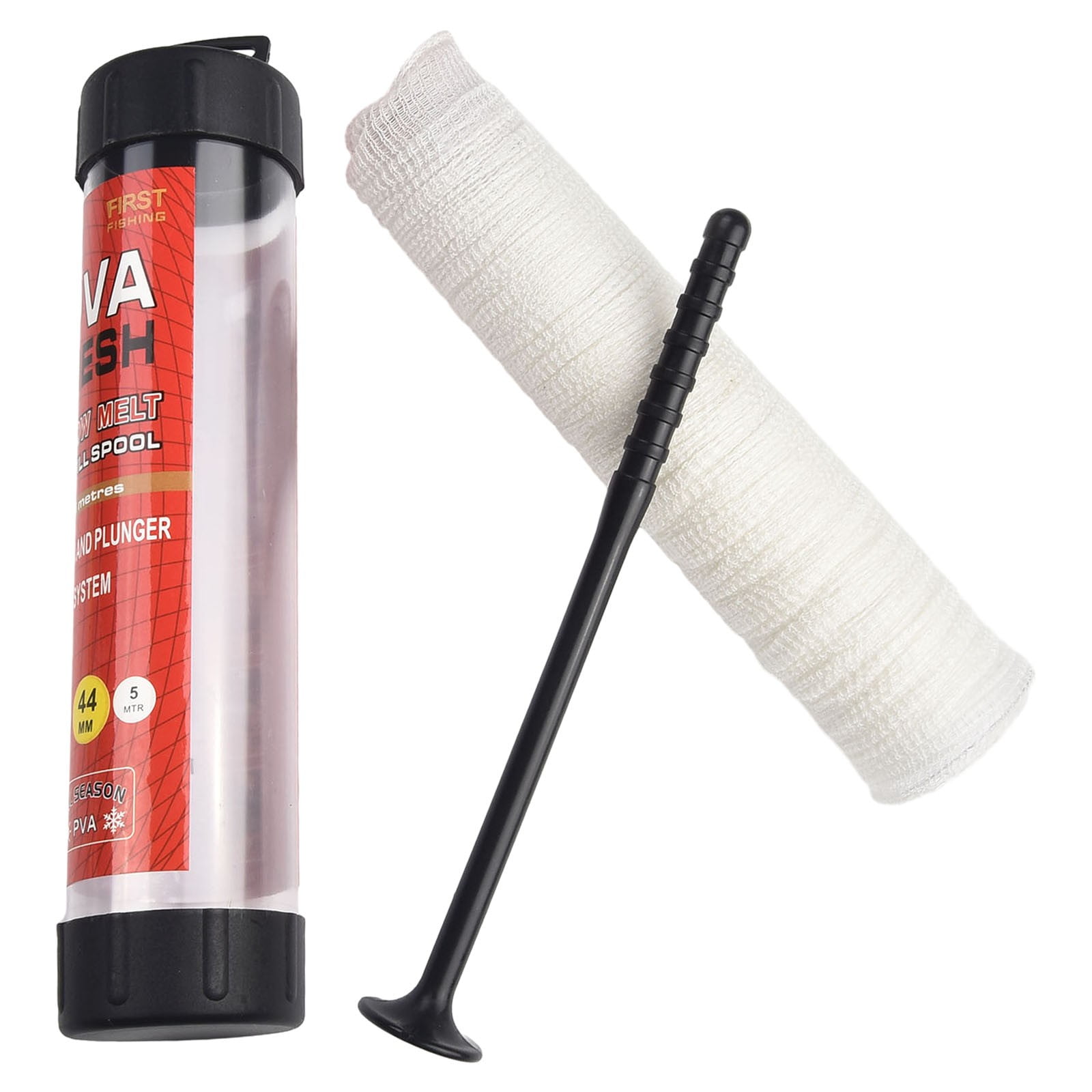 5m Fishing PVA Mesh Net Bait Bag Water Soluble Fishing Mesh Feeder With Tool