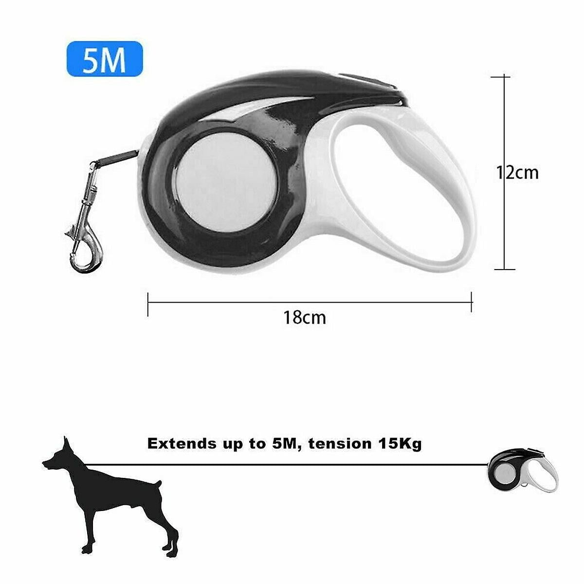 5m Heavy Duty Pet Dog Automatic Retractable Traction Rope Walking Lead