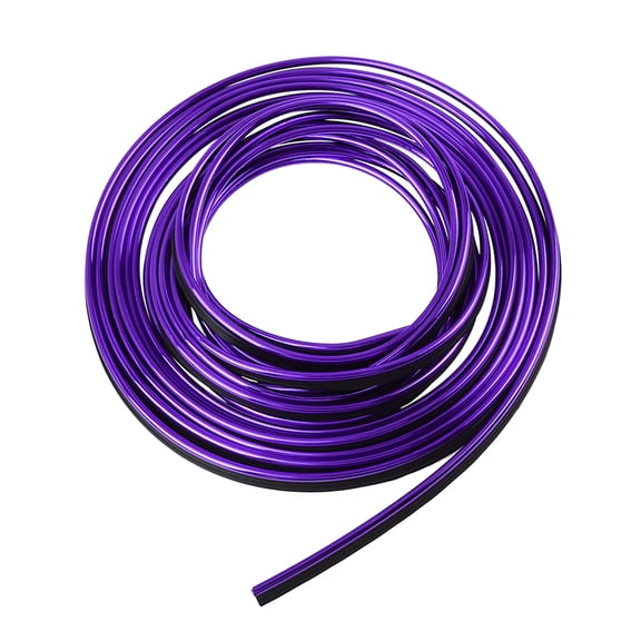 5m Purple Chrome DIY Car Interior Exterio Moulding Trim Strip Car Door Edge Scratch Guard Decorative Line