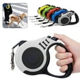 thumbnail image 1 of 5m Retractable Dog Leash, Pet Walking Leash With Anti-slip Handle, Strong Nylon Tape, One-handed One Button Lock & Release, Suitable For Small Medium Dog Cat, 1 of 10