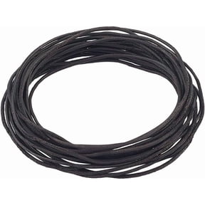 5m Round Genuine Leather String 1.5mm Diameter Black Suede Leather Cord Top Grain Cowhide Rope Natural Yak Hide Beading Threads