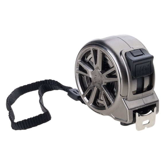 5m Rustproof Metric Ruler Stainless Steel Tape Measure with Double Lock Back Clip Hollow Measuring Tape Waterproof