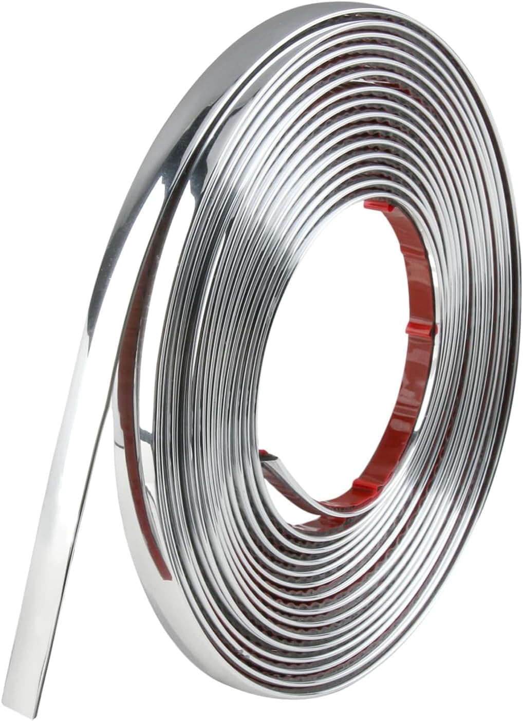 5m Silver Wall Molding Trim – Peel and Stick Edging Strip – PVC Metal ...