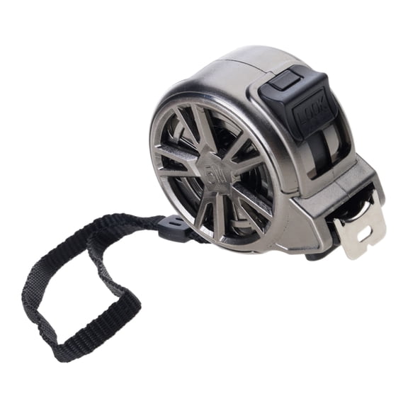 5m Tape Measure Clear Scale Stainless Steel Hollow Measuring Tape with Double Lock and Back Clip Metric Ruler