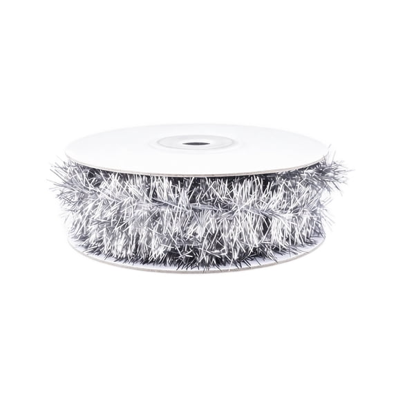 5m Tinsel Garland Ribbon for Christmas Party Decoration Plastic Metallic Wire Vine for Tree Wall Railing Indoor Outdoor Use