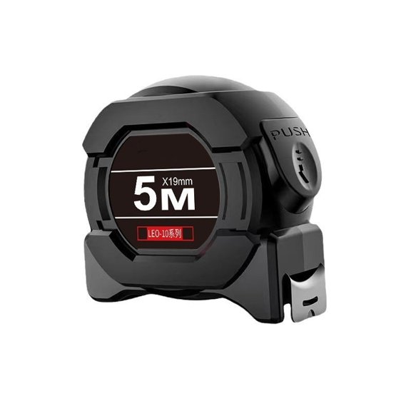 5m X 19mm Measuring Tape with Auto Lock Heavy-Duty Case Reinforced Hook for Construction and DIY Projects
