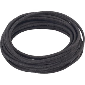 5m x 2.5mm Frosted Cowhide Leather Cord Round Genuine Leather String Black Top Grain Natural Yak Hide Suede Rope Braiding Threads for DIY