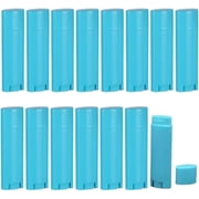 5ml 100Pcs Empty Oval Deodorant Lip balm Tubes Containers Twist-up Refillable Containers for Lipstick,Chapstick,Homemade Lip balm,DIY DeodorantsSky Blue