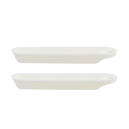 5ml 99x18x12mm Corundum Alumina Crucible Boat Sample Holder Furnaces 2 Pack
