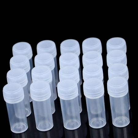 5ml Plastic Sample Bottle Test Tube Mini Small Bottles Vials Storage Containe WA