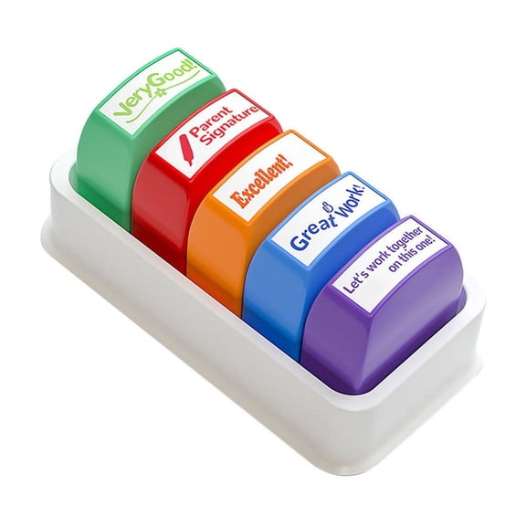 5ml Rectangular Grading Stamp For Homework Classroom And Parent Teacher Use(C,One Size)