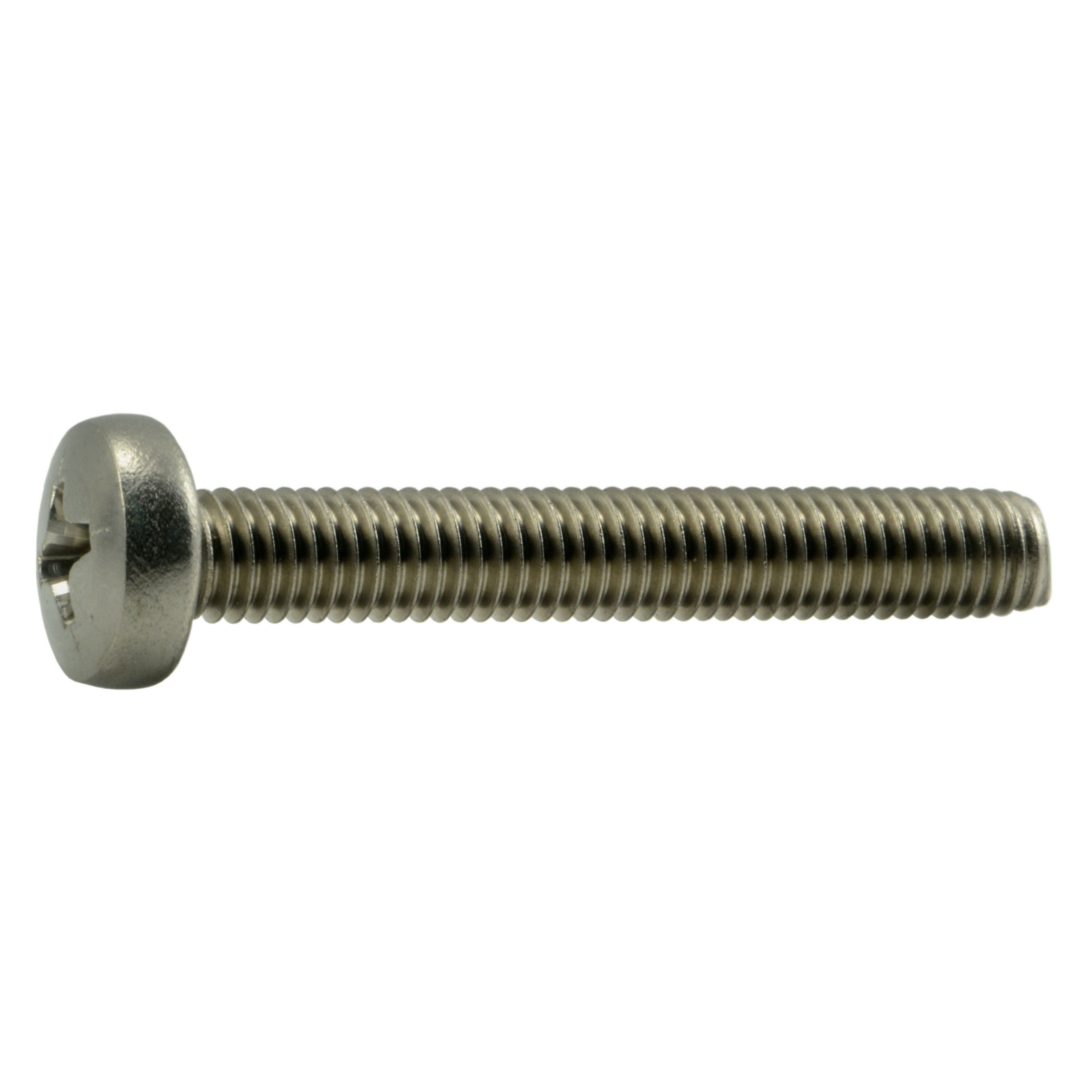 5mm-0.8 x 35mm A2 Stainless Phillips Pan Head Machine Screws (12 pcs.)