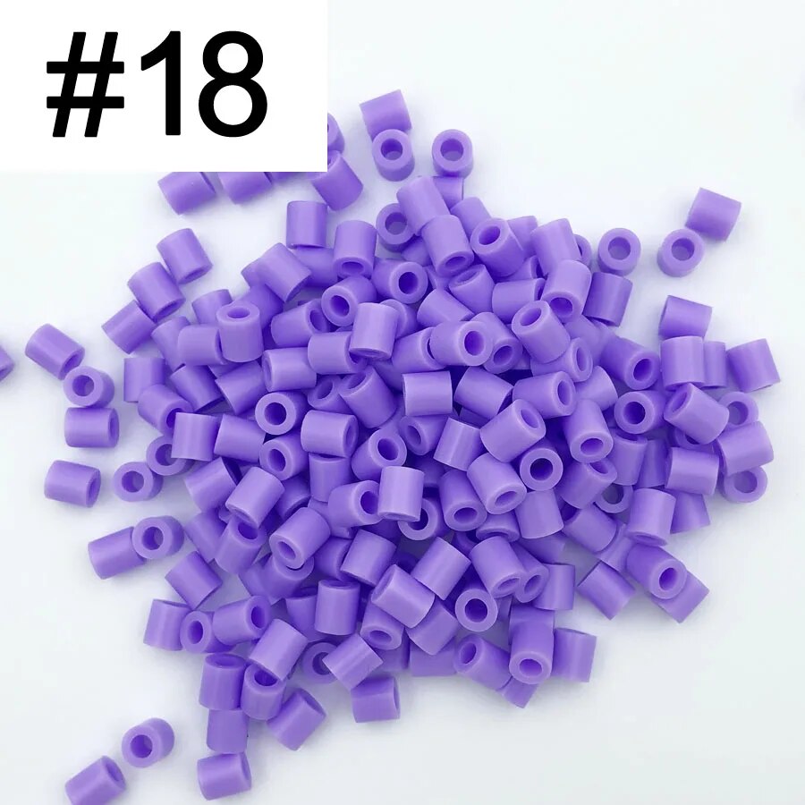5mm 1000PCS Black white gray blue green purple Hama Beads for Kids Iron