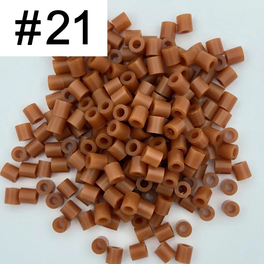 5mm 1000PCS Black white gray blue green purple Hama Beads for Kids Iron