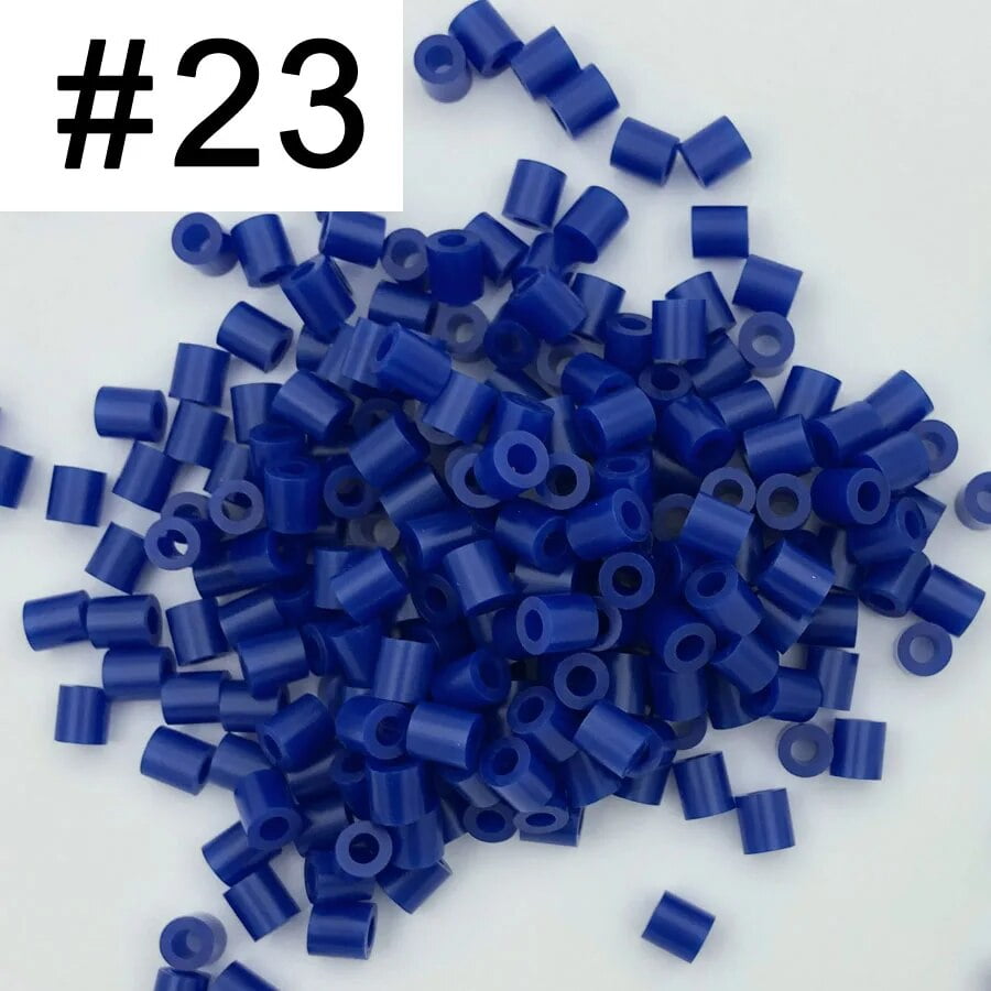 5mm 1000PCS Black white gray blue green purple Hama Beads for Kids Iron