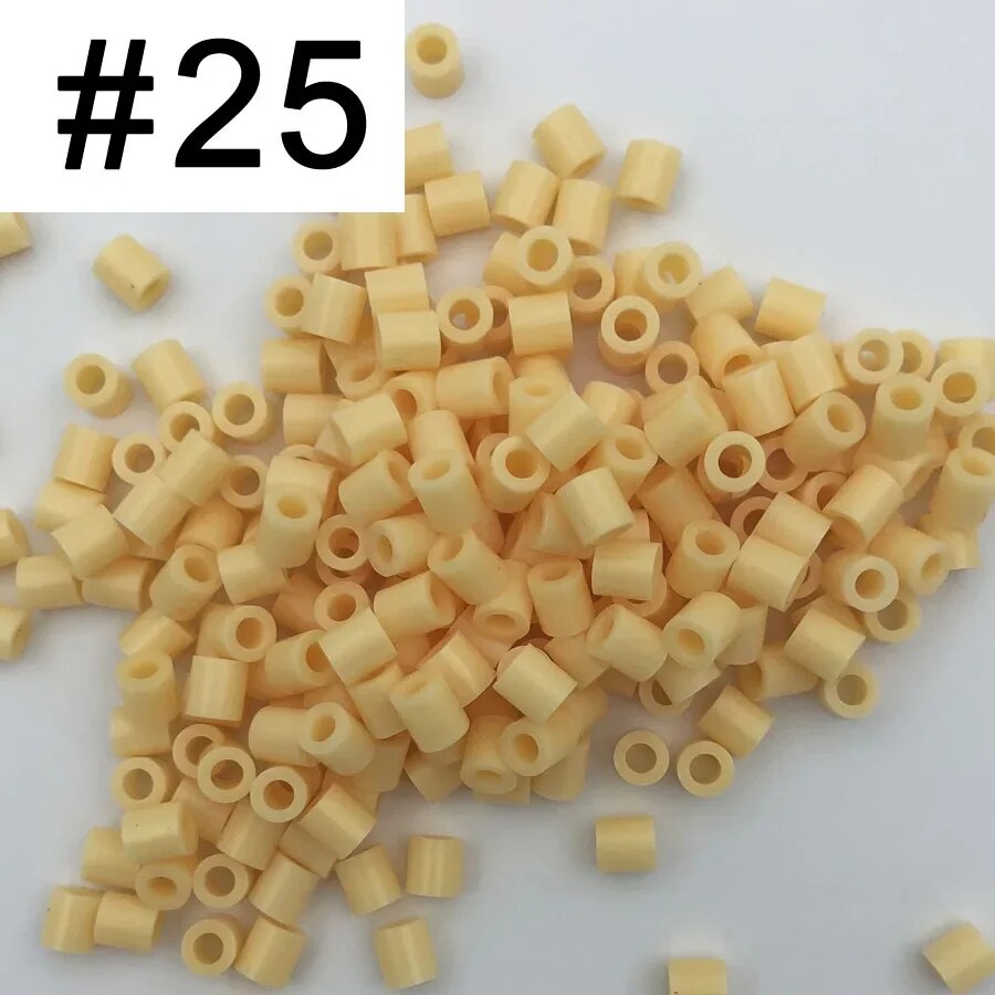 5mm 1000PCS Black white gray blue green purple Hama Beads for Kids Iron