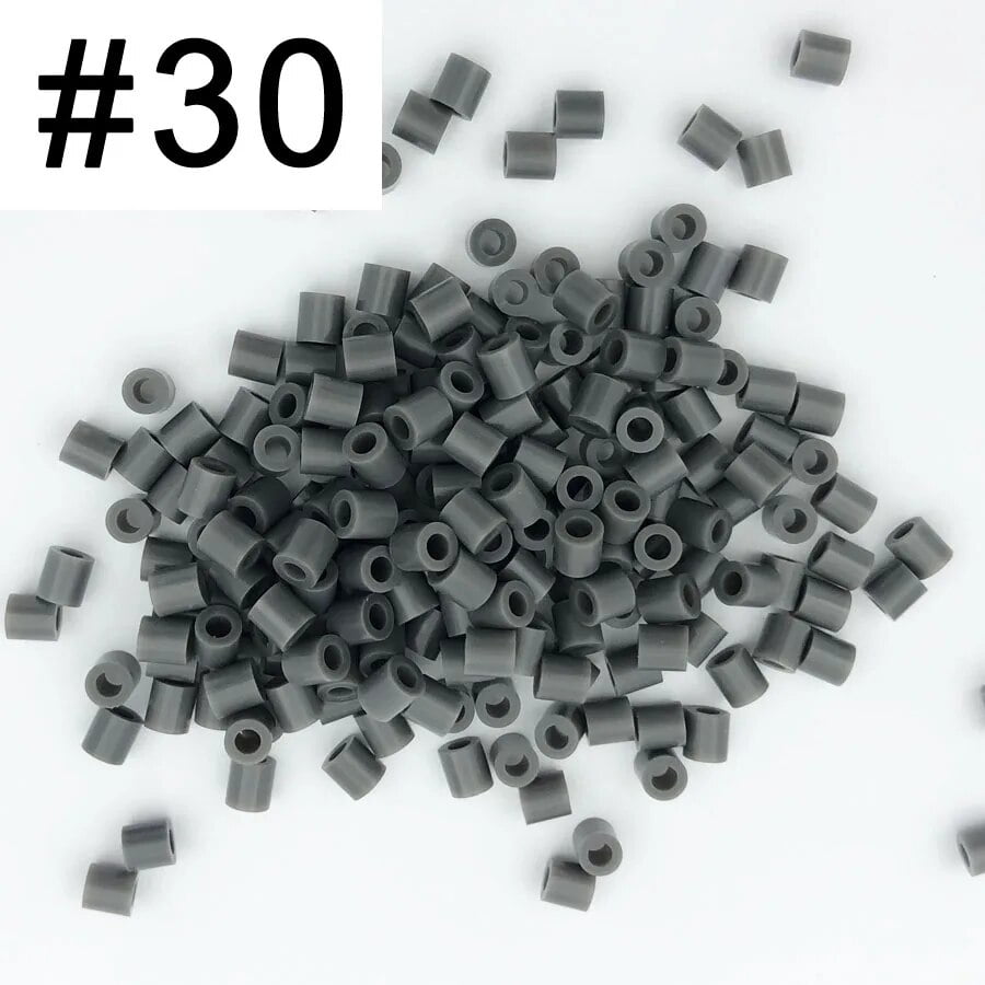 5mm 1000PCS Black white gray blue green purple Hama Beads for Kids Iron