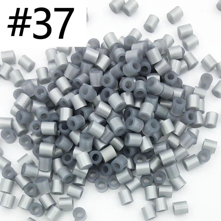 5mm 1000PCS Black white gray blue green purple Hama Beads for Kids Iron