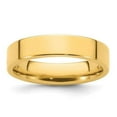 thumbnail image 1 of 5mm 14K Standard Weight Flat Jewelry Comfort Fit Wedding Band Rings, Yellow - Size 9.5, 1 of 1
