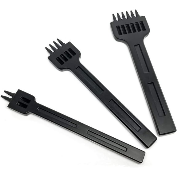 5mm 2/4/6 Claw Tooth Leather Stitching Chisels Round Hole Punching Tool Set for DIY Leather Craft